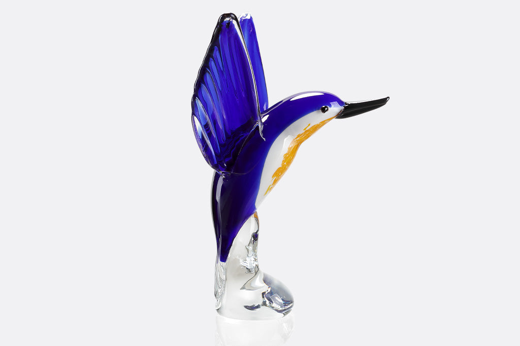 glass hummingbird home decor