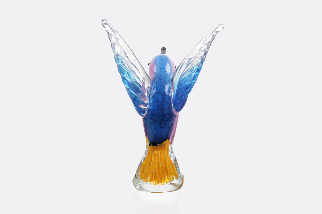 glass hummingbird home decor