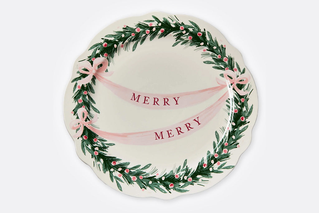 Merry Merry Wreath Platter