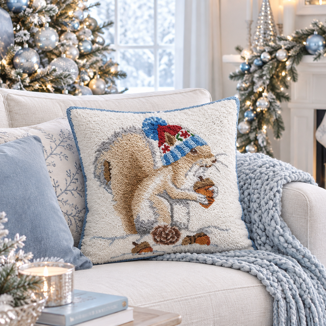 Après Squirrel Hooked PIllow