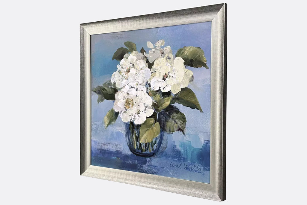 side view on framed art