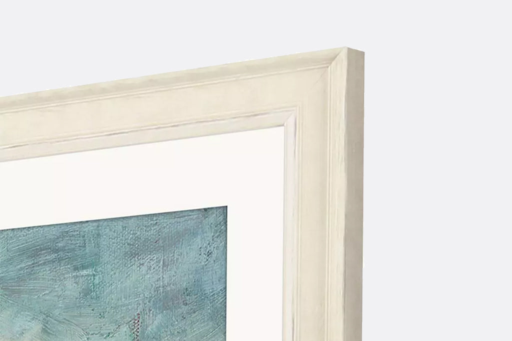 close up of frame, light wood