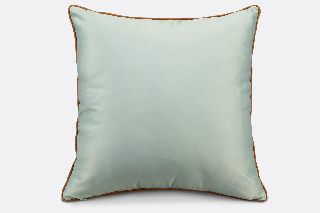 back of satin pillow, no embroidery