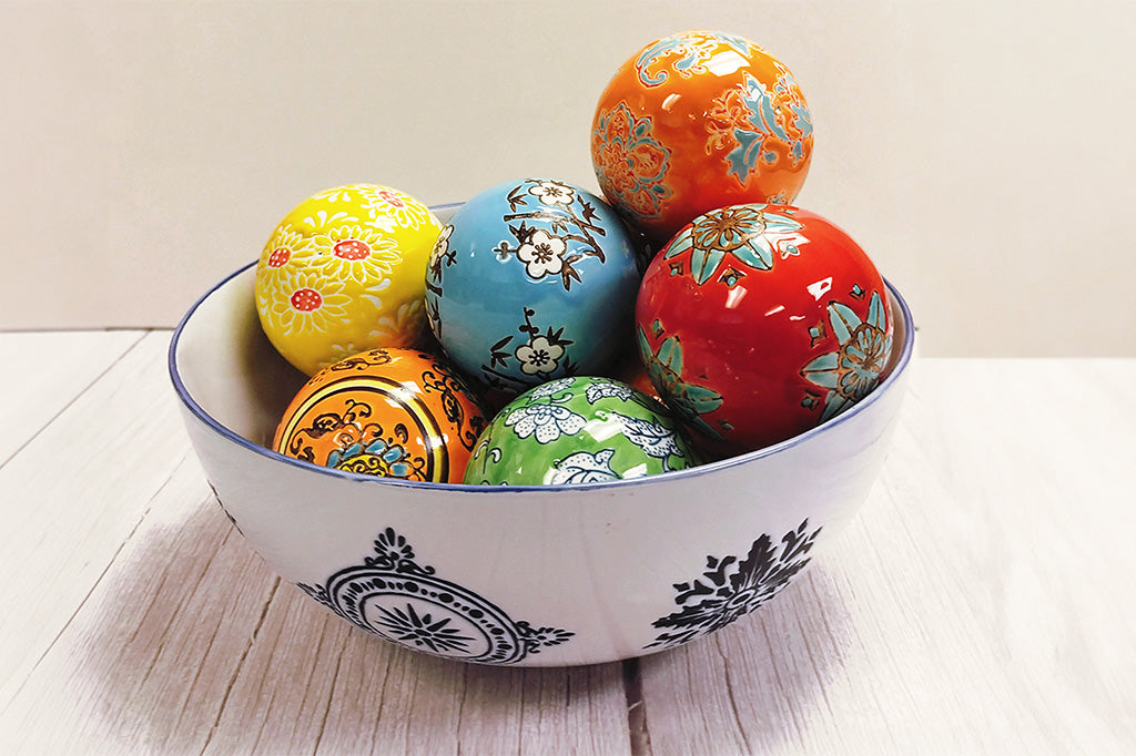 Costazul 10" Bowl holding ceramic balls