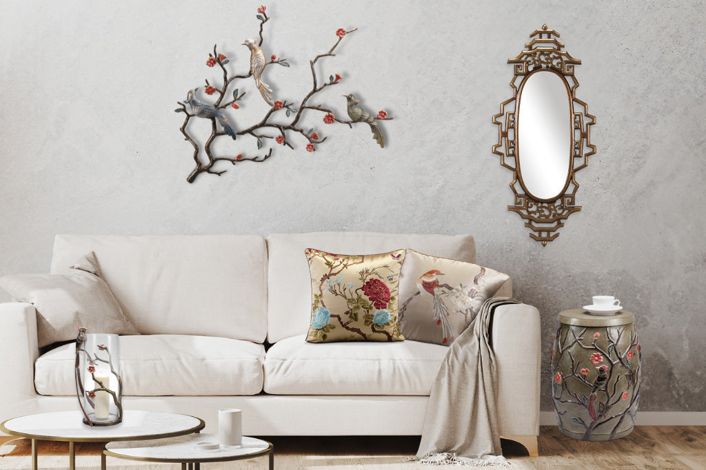mockup of a room with Asian Tapestry Collection Items