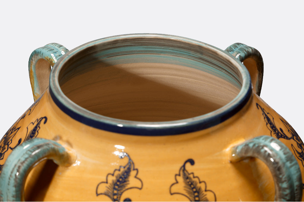 view of ceramic jar mouth opening
