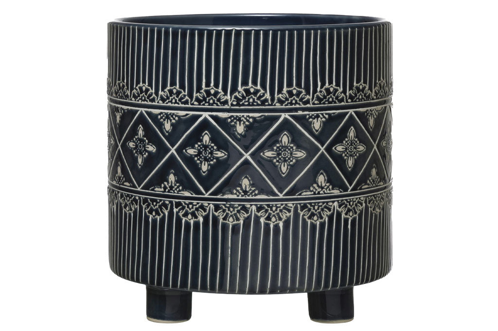 Jardinera de encaje azul medianoche