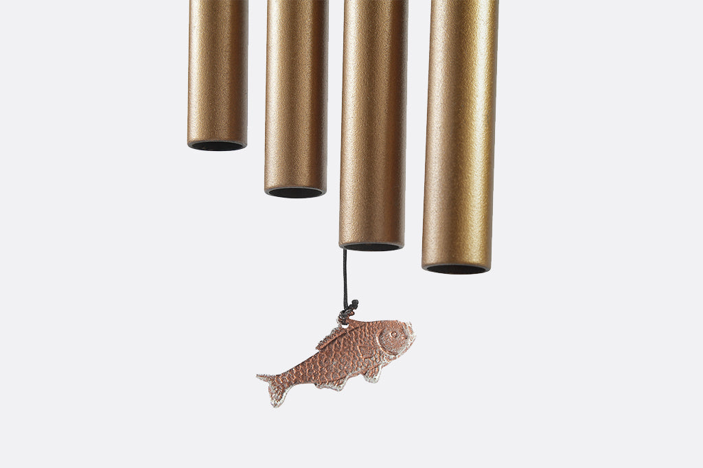 close up view of fish chime