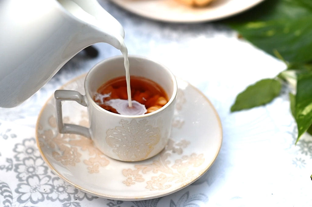 damask demi tea cup and saucer