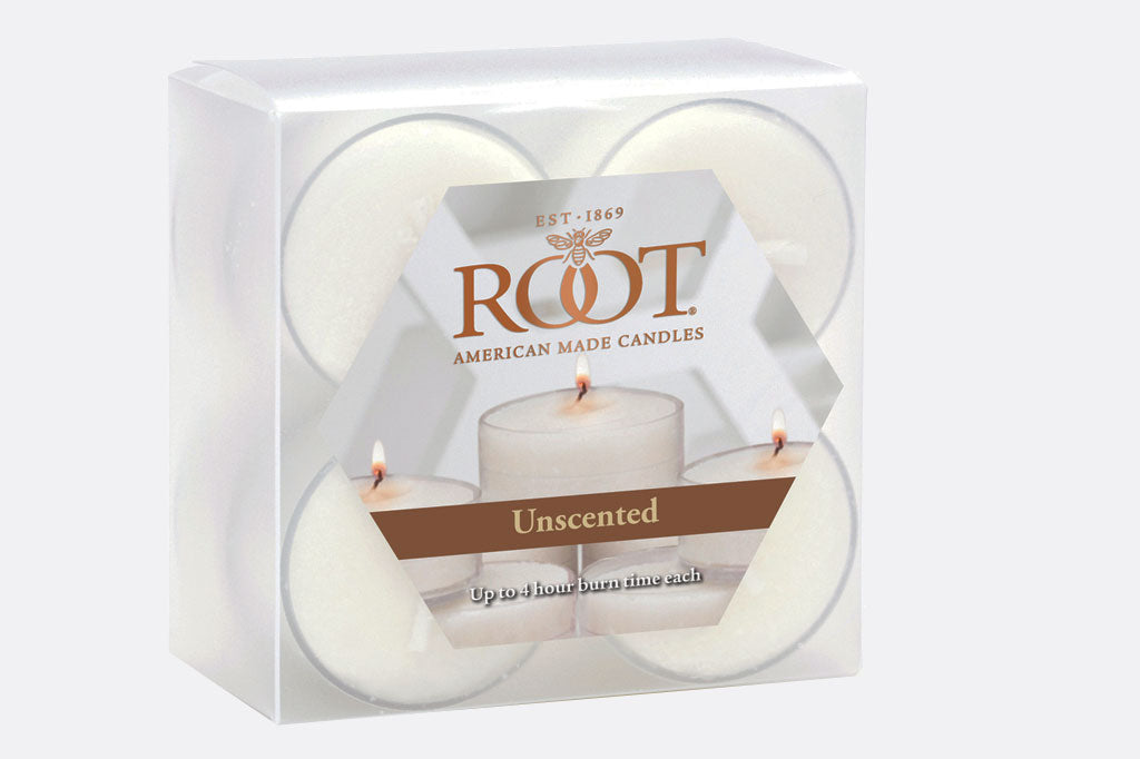 set of four candles