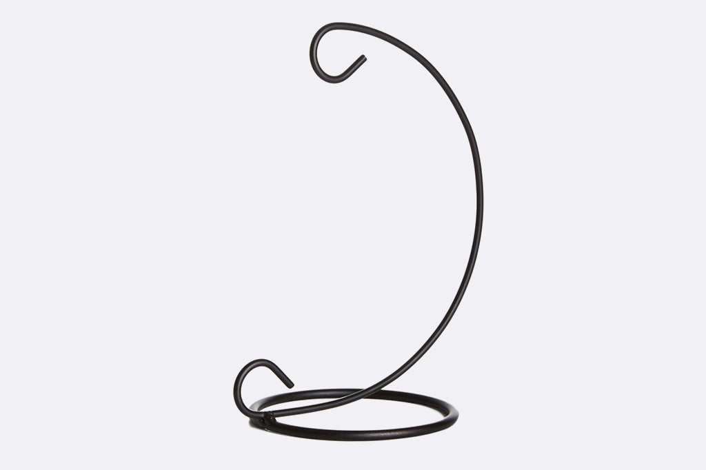 metal stand for hanging a glass orb