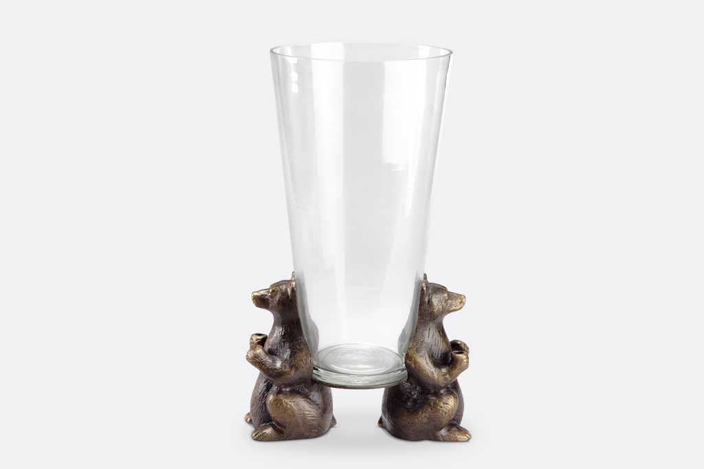 Aspen Bear Vase Holder