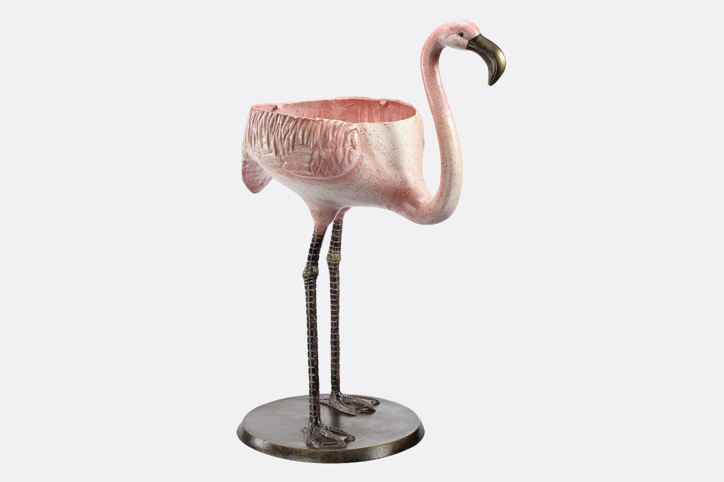 Festive Flamingo Planter & Beverage Tub