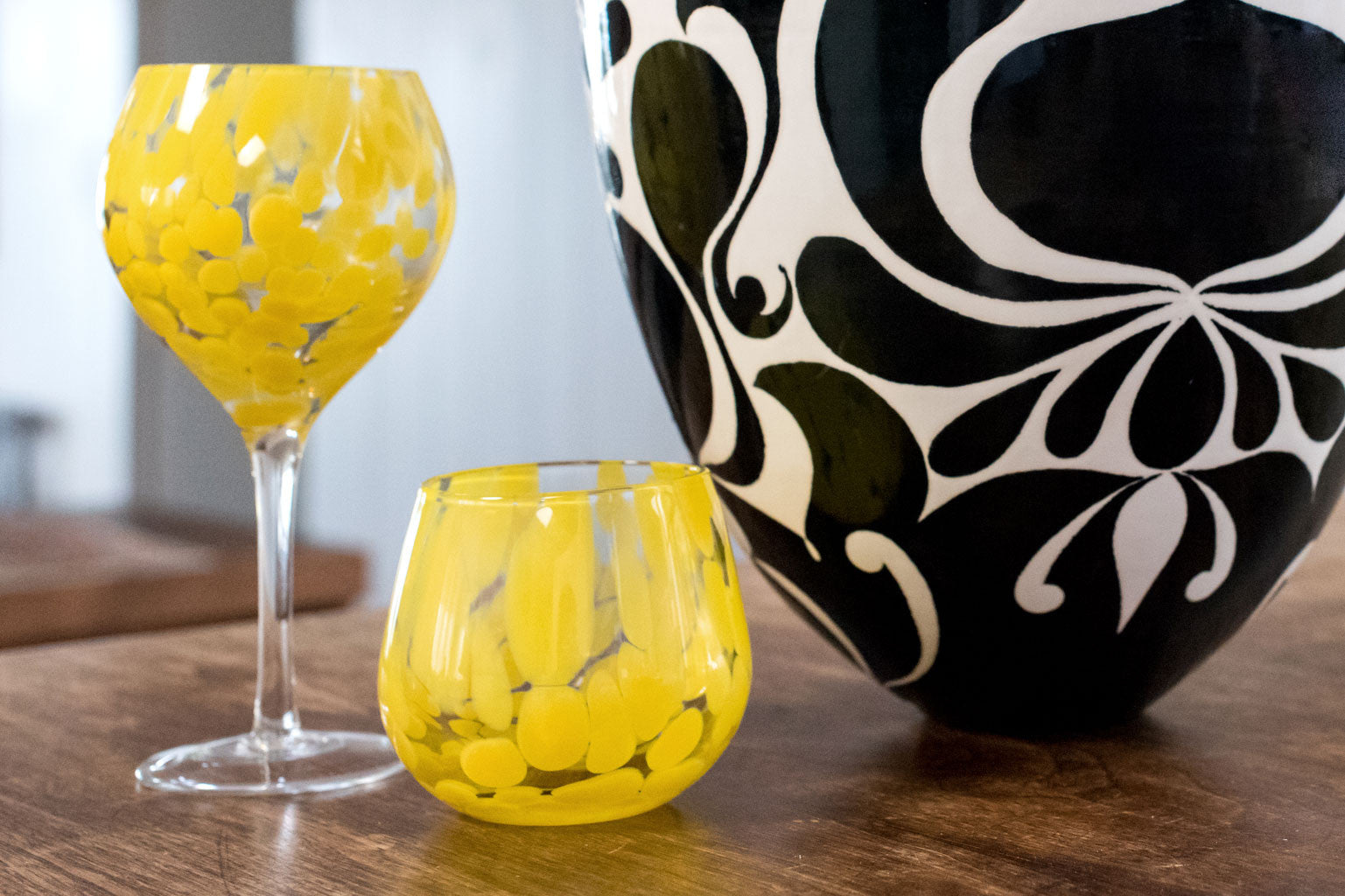 Mimosa Wine Goblet Set of 7