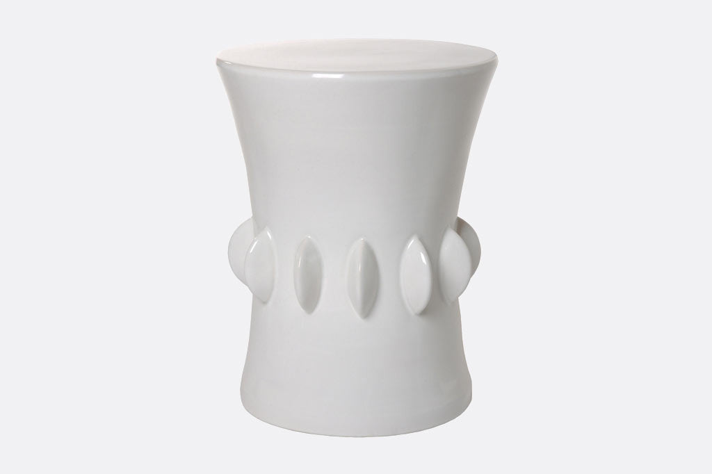 White Moderno Garden Seat