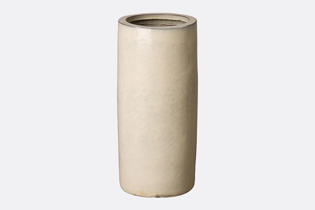 Caméléon Umbrella Stand - white ceramic