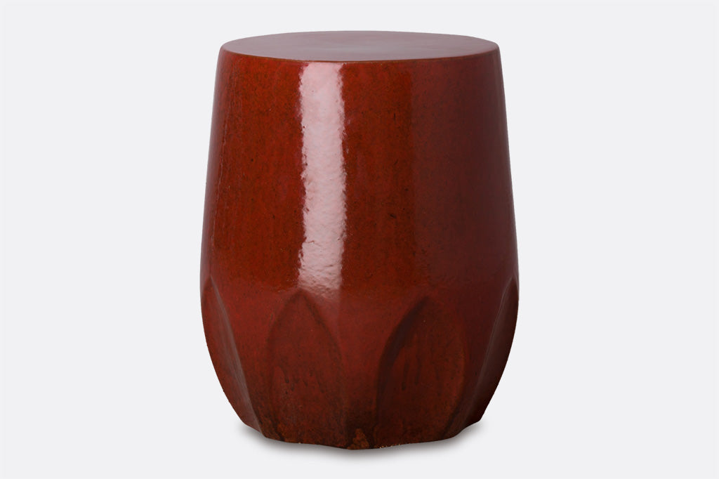 maroon colored stool