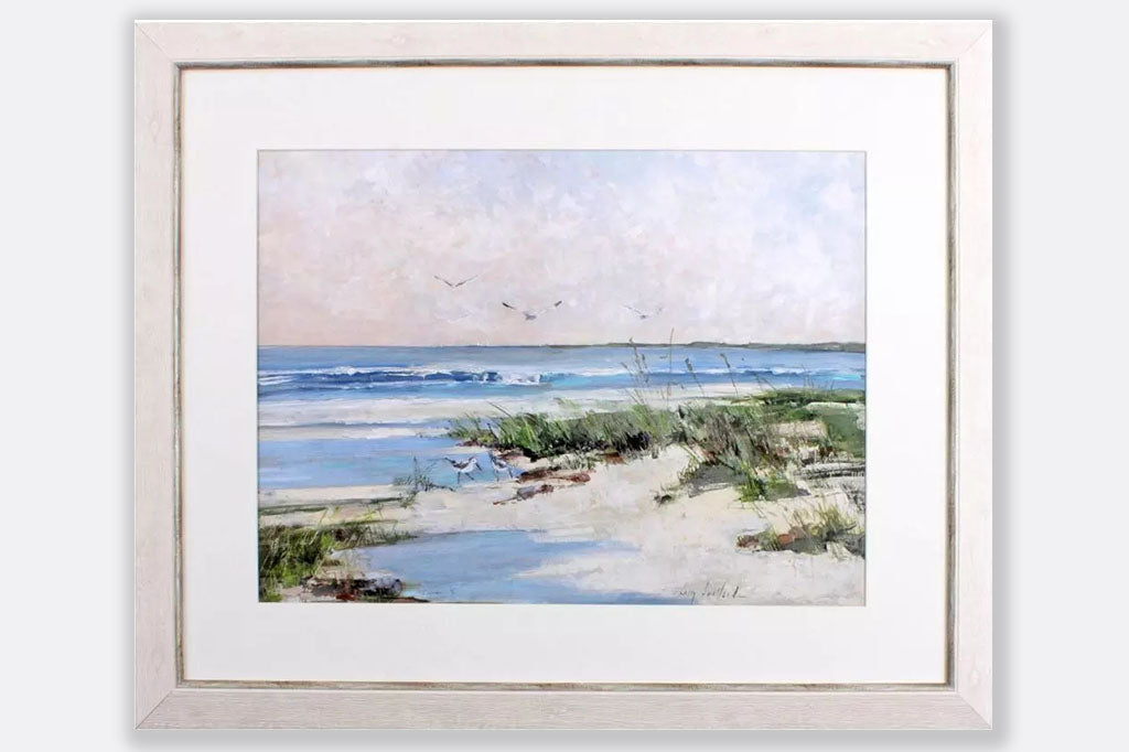 ocean and and painting framed art