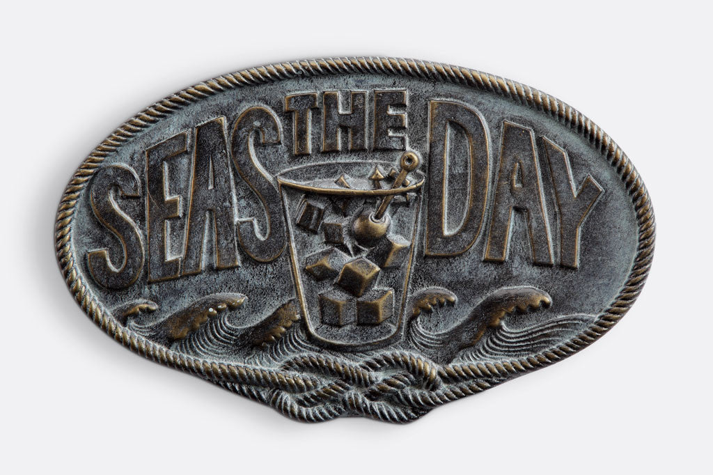 Seas The Day Plaque cast metal wall plaque