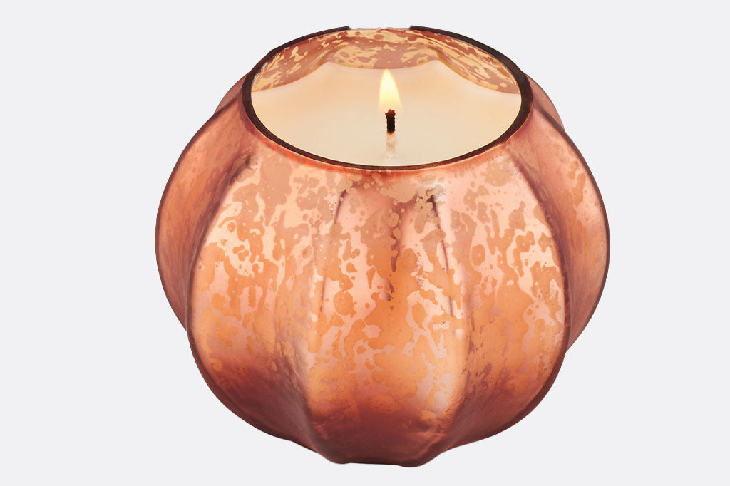 Spiced Pumpkin Mercury Glass Candle