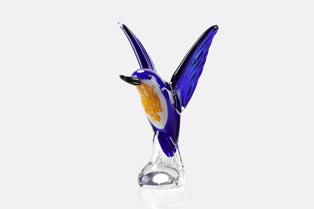 glass hummingbird home decor