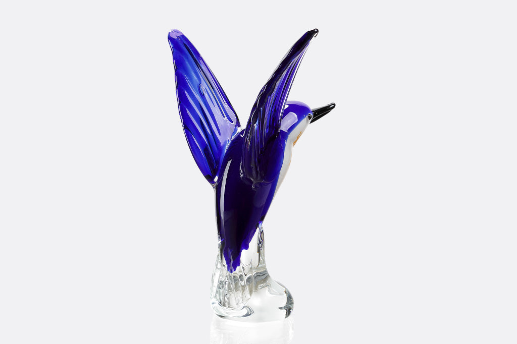 glass hummingbird home decor