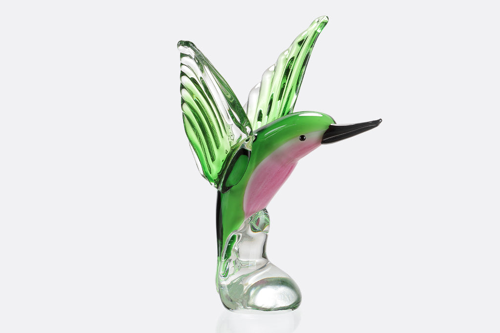 glass hummingbird figurine