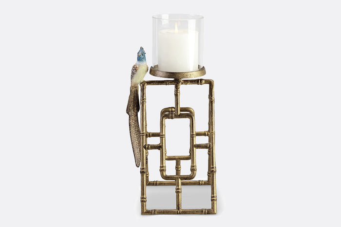 Flycatcher Fretwork Hurricane Lantern Bundle