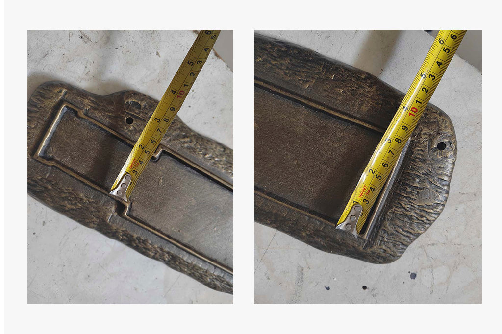 Inside dimensions of the Up on the Rooftop Candle House candleholder. Narrowest width is 1.75" and widest depth is 3"