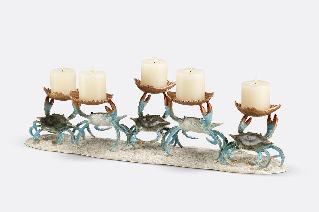 Decorative candle holder with candles 