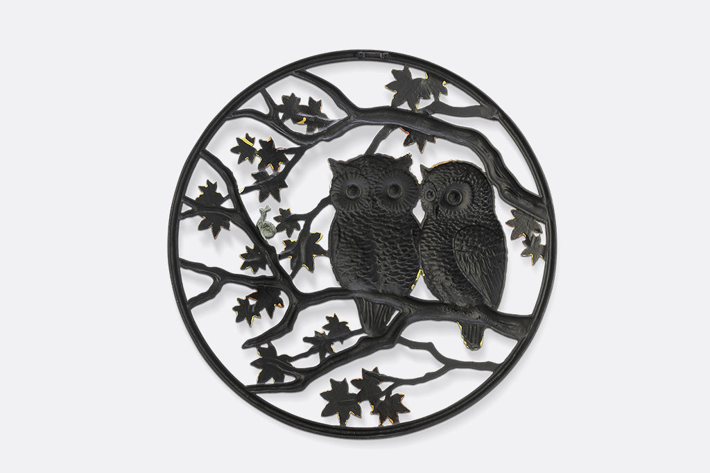 Autumn Owls Wall Plaque