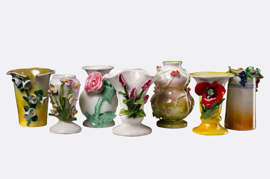 variety of ceramic vases