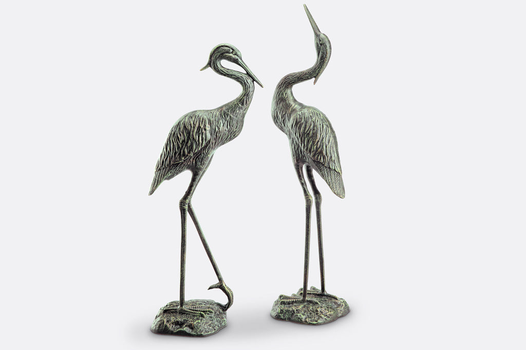 Garden Heron Pair sculpture product photo