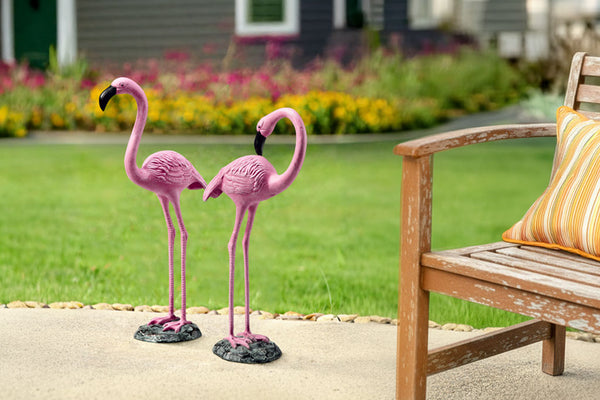Tropical Flamingo Pair