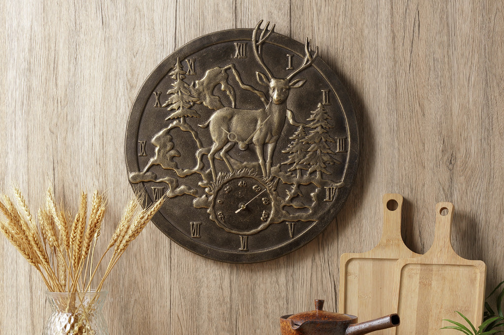 Woodland Prince Clock and Thermometer