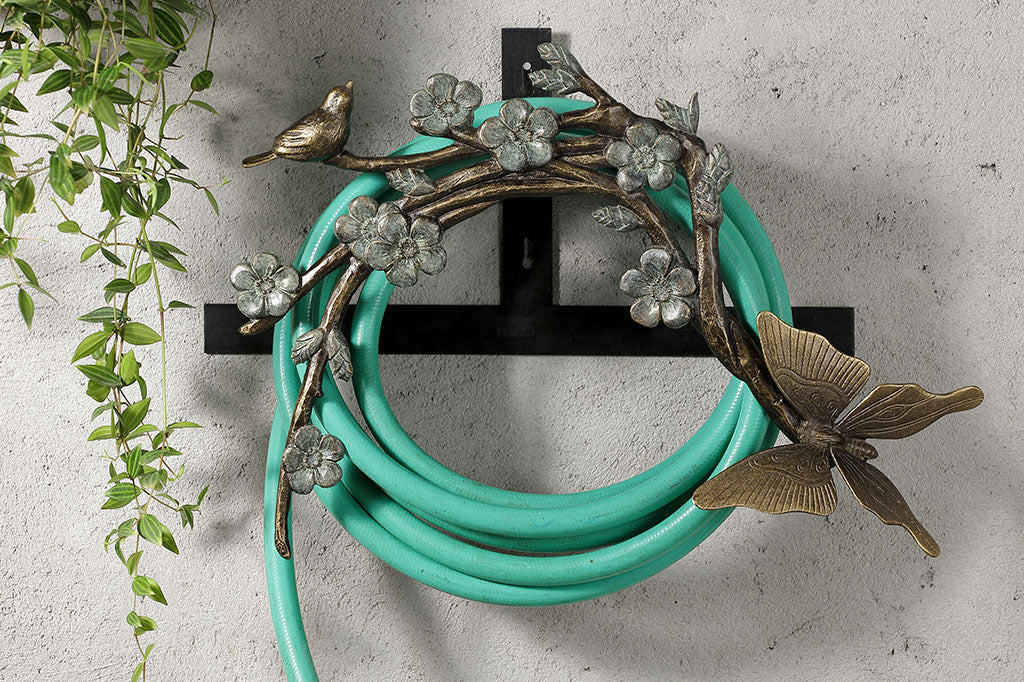 Wall Mount Decorative Water Hose Holder Wall Mounted Brass Metal