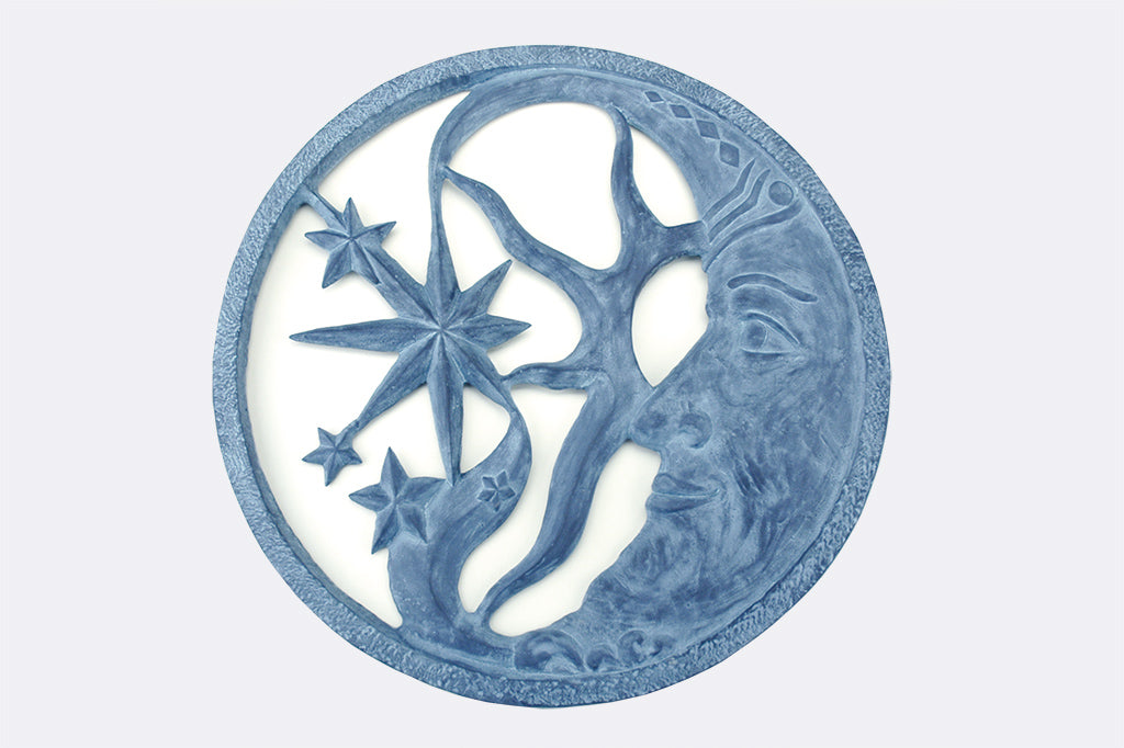 Moon and Star Wall Plaque