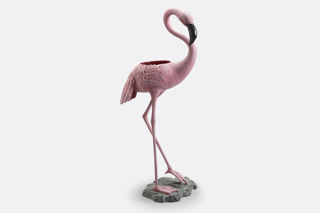 Flamingo planter tall