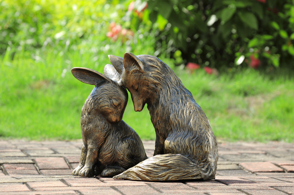 Curious Couple Garden Sculpture