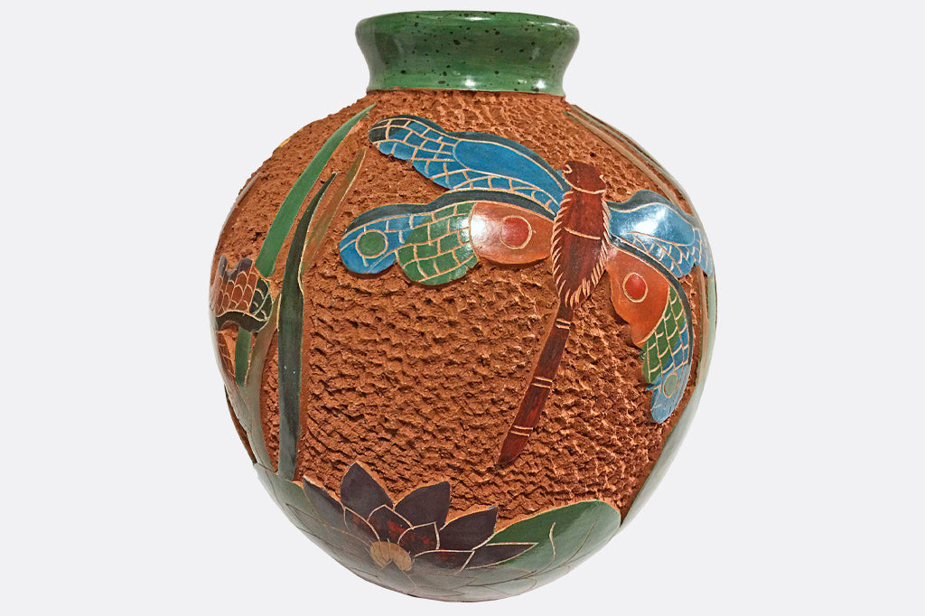 Dragonfly Petite Art Vase