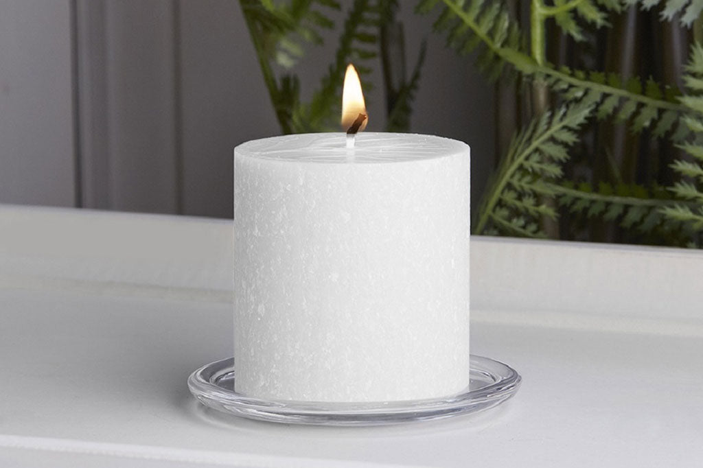 Root Candle 3 x 3" Pillar Candle, White