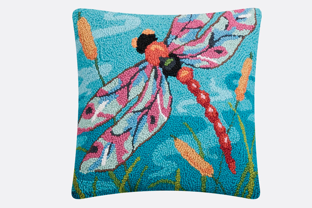At Pond's Edge Hooked Pillow