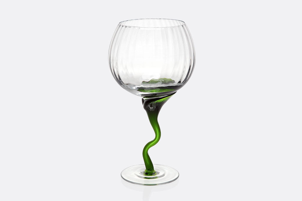 Spring Green Stem Red Wine Glass Set of 5