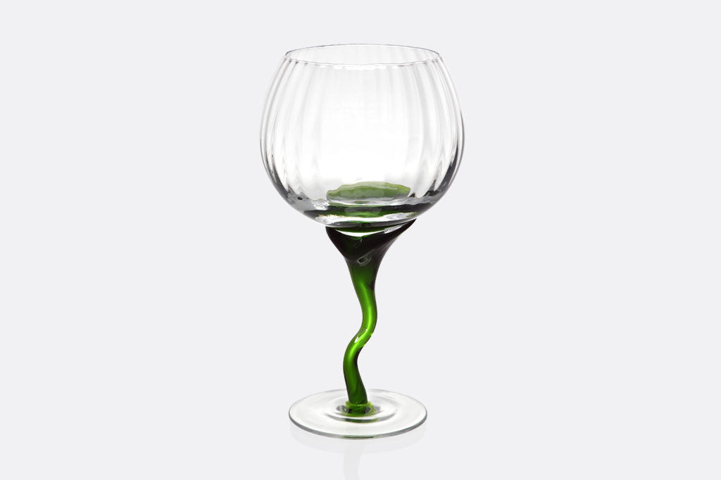 Spring Green Stem Red Wine Glass Set of 6
