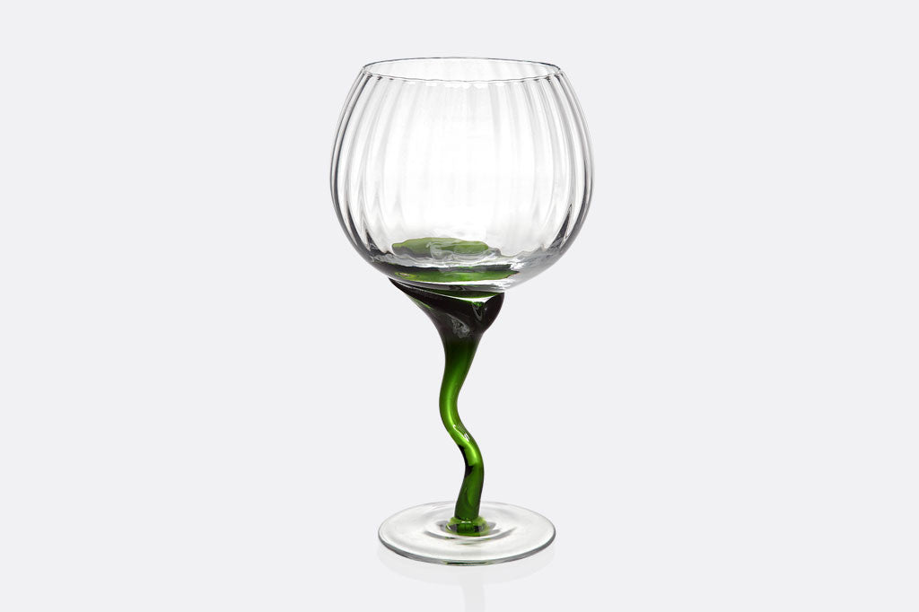 Spring Green Stem Red Wine Glass Set of 7