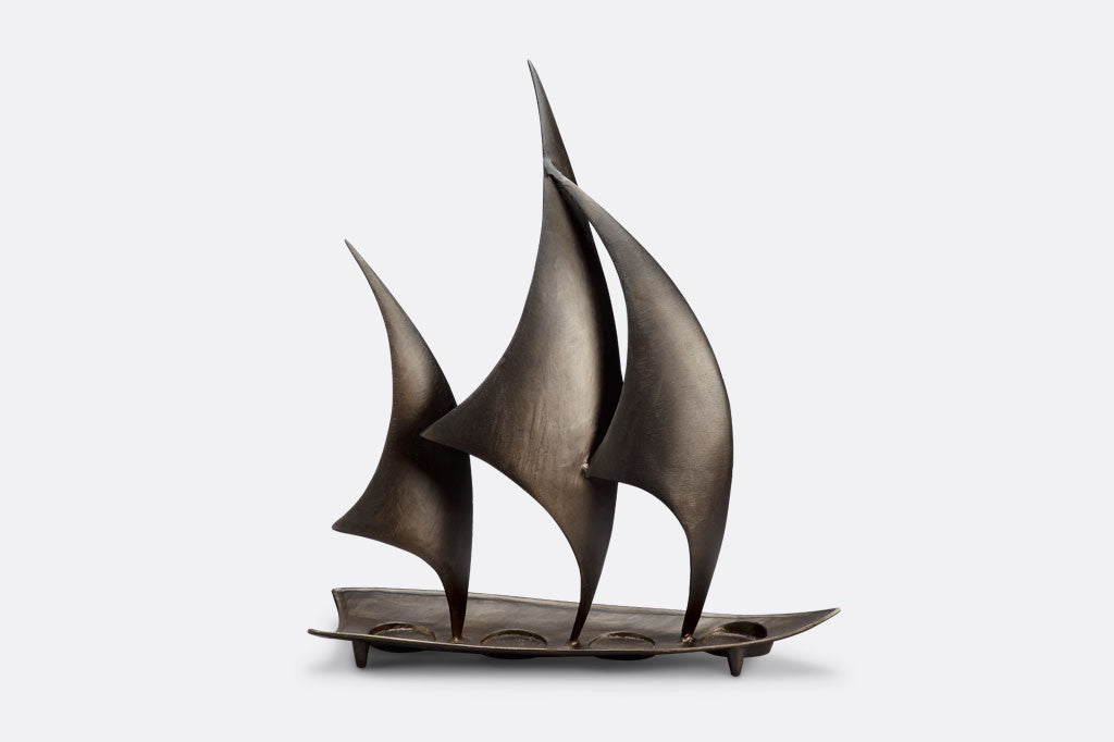 Sailboat Tealight Holder Viridian Bay