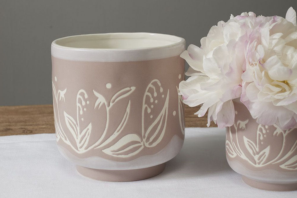 Spring Blush Ceramic Pot