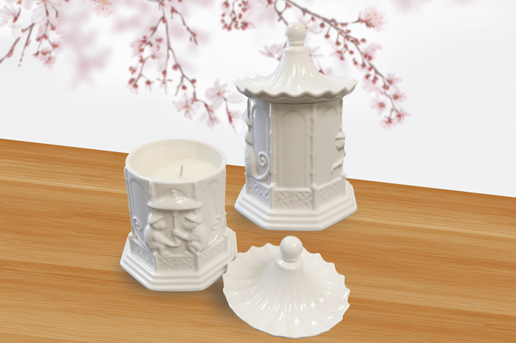 Hampton Pagoda Ceramic Gift Candle
